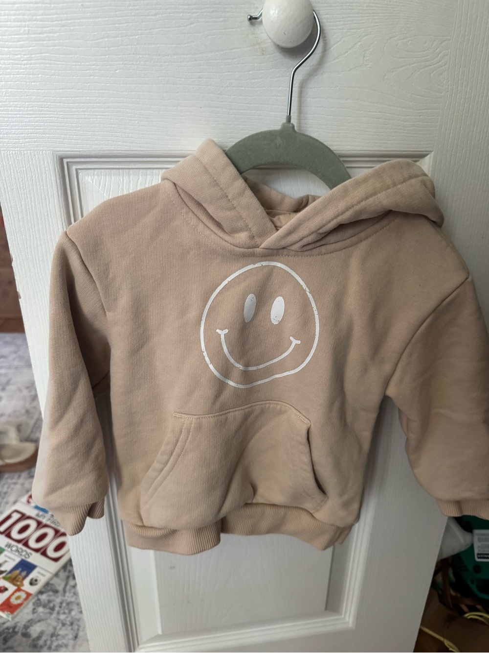 Little Bipsy Beige Smiley Hoodie